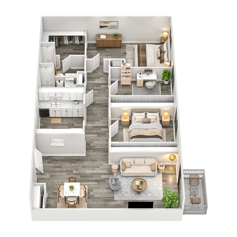 3 Bedroom, 1.5 Bathroom Image